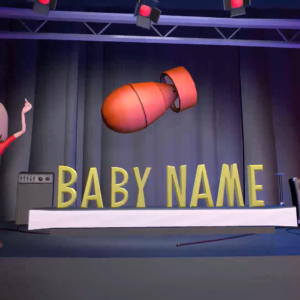 Personalized 3D Baby Name Reveal Video