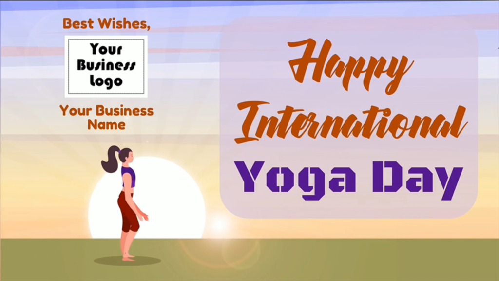 customized yoga day video