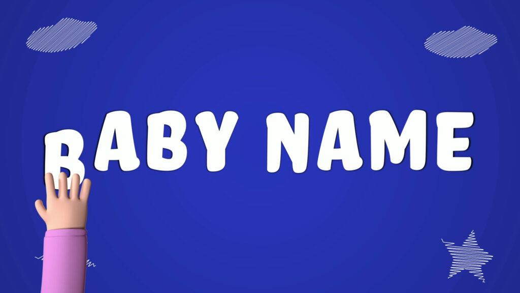 Creative Baby Name Reveal Idea