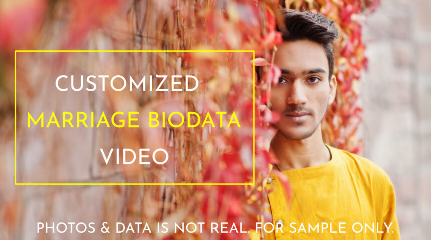 Customized Marriage Profile/Biodata Video Creator