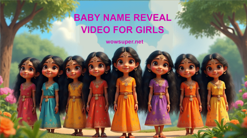 GIRL BABY NAME REVEAL VIDEO