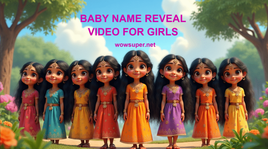 Name Reveal Videos for Girl Baby (Customized)