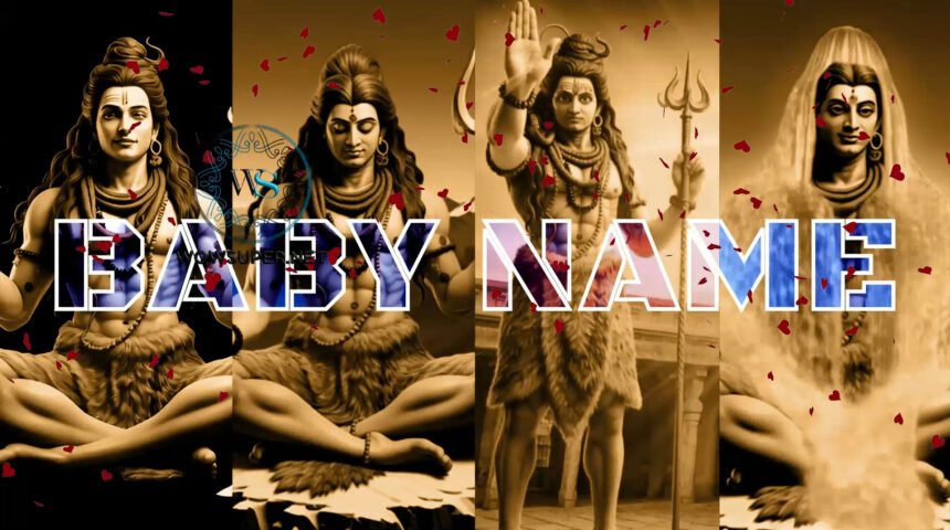 God Shiva Themed Baby Name Reveal Video