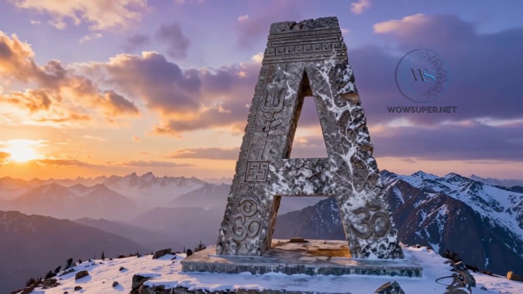 Lord Shiva themed name reveal video - name revealed letter by letter, followed by full name reveal