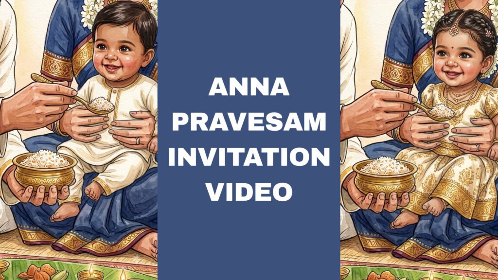 ANNA PRAVESAM INVITATION VIDEO CREATOR