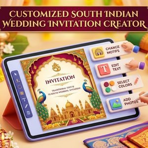 South Indian Wedding Invitation Creator (Tamil & Telugu) South Indian Wedding Invitation Creator (Tamil & Telugu)
