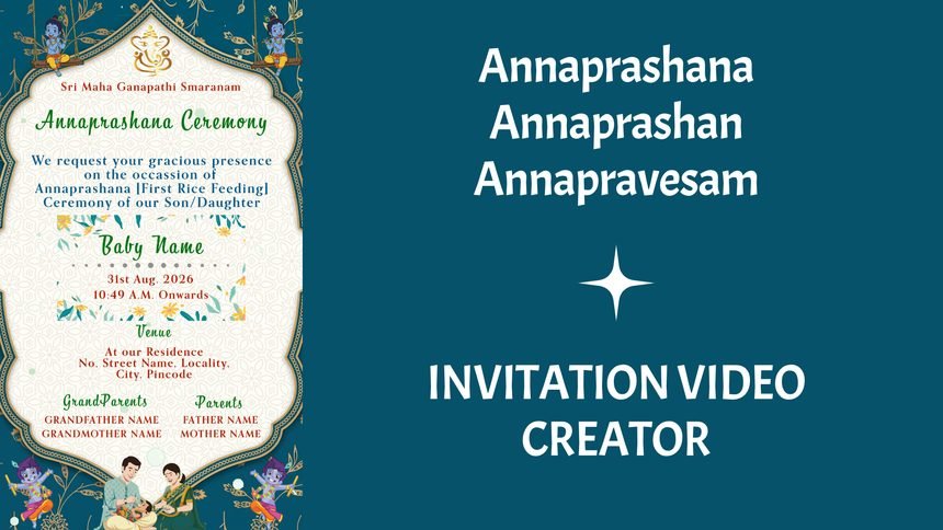 Annaprashana Invitation Video Creator [Customized]