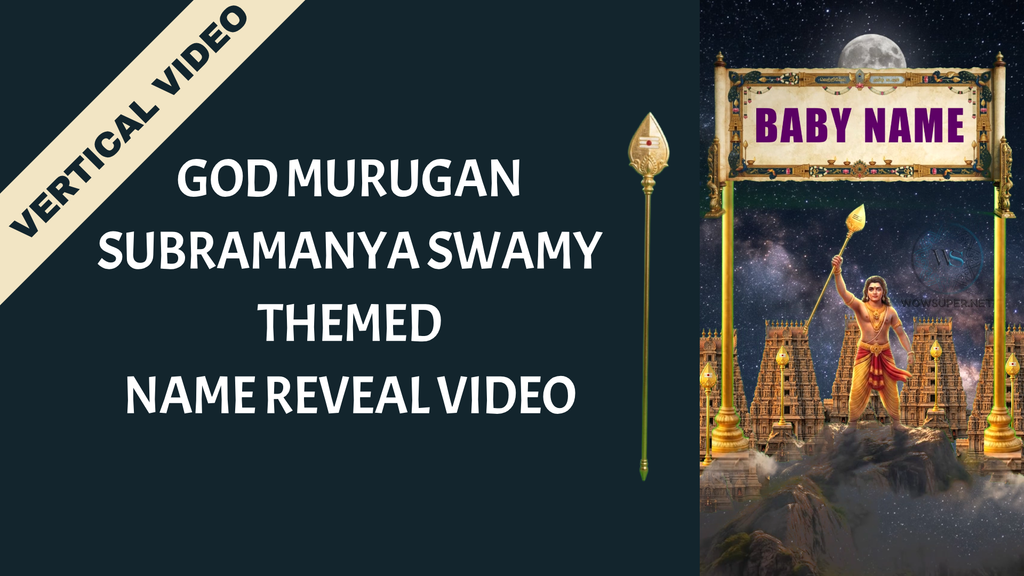 God Muruga theme Baby Name Reveal Video